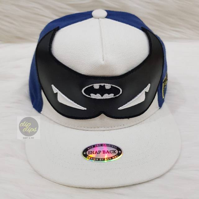 Topi/Cap Batman White Blue DC By Ace H&C Korea