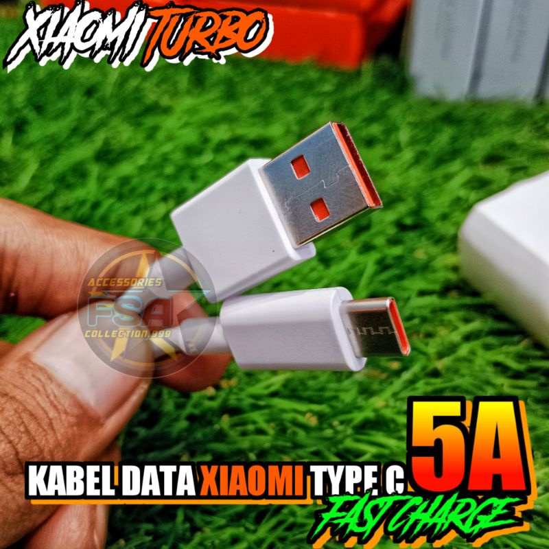 Kabel XMI Mi Turbo Charger 5A type C Support untuk XMI POCO X3 NFC, POCO X3 PRO, dan POCO F3