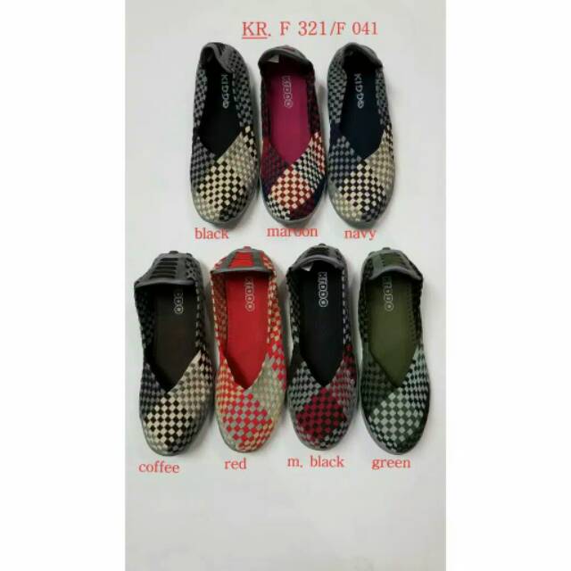 Sepatu Rajut KIDDO F321 Flatshoes ORIGINAL