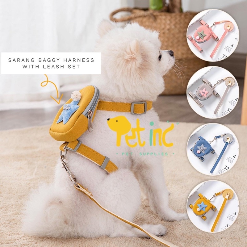 Sarang baggy harness with leash set