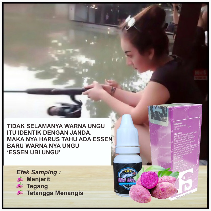 Esen Umpan Mancing JITU UBI UNGU ASLI 100% ESSEN Galatama Anti Gagal Essen Ikan Lele / Ikan Bawal / 