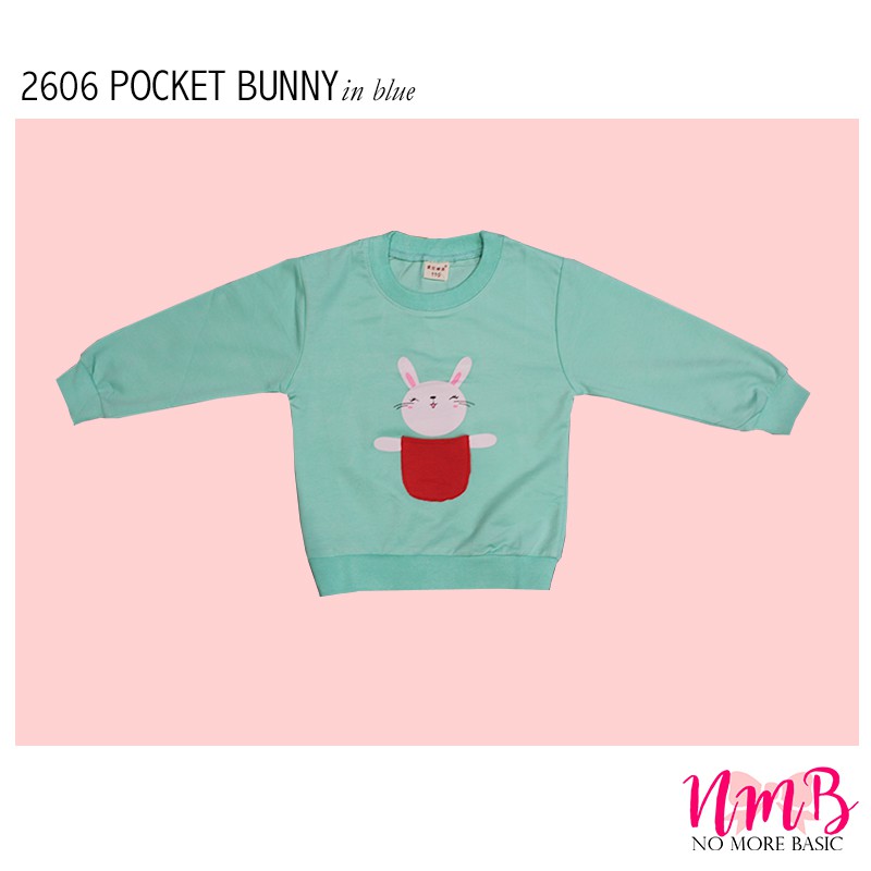 Kids Sweater 2606 Pocket Bunny -  Baju Lengan Panjang Anak