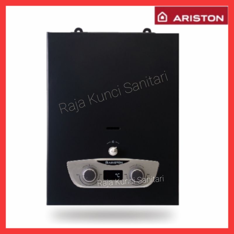 Water Heater Ariston Gas 5 Liter Hitam/Pemanas Air FAST R LUX 5 Black