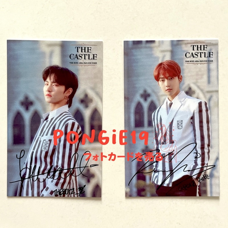 THE BOYZ FANCON THE CASTLE HWALL / KEVIN PC OFFICIAL / PHOTOCARD