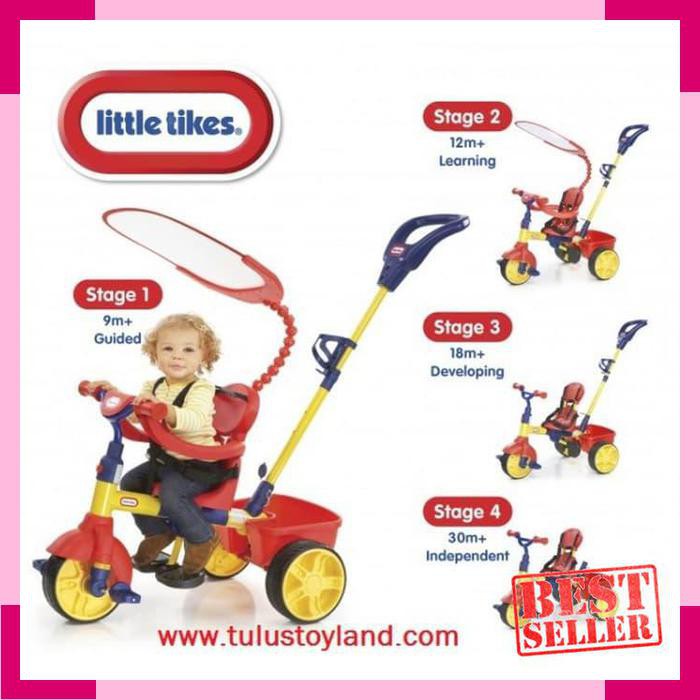 Sepeda Little Tikes 4 in 1 Trike Primary