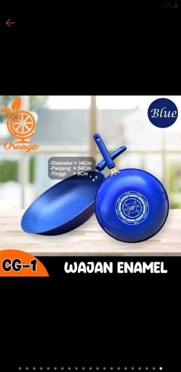 Wajan Cekung Anti Lengket Mudah Dibersihkan Wajan Super Besar  Muat Daging 10kg Gratis Bubble Wrap