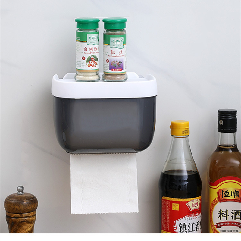Kotak Tisu Multifungsi Tahan Air Dengan Perekat Untuk Kamar Mandi