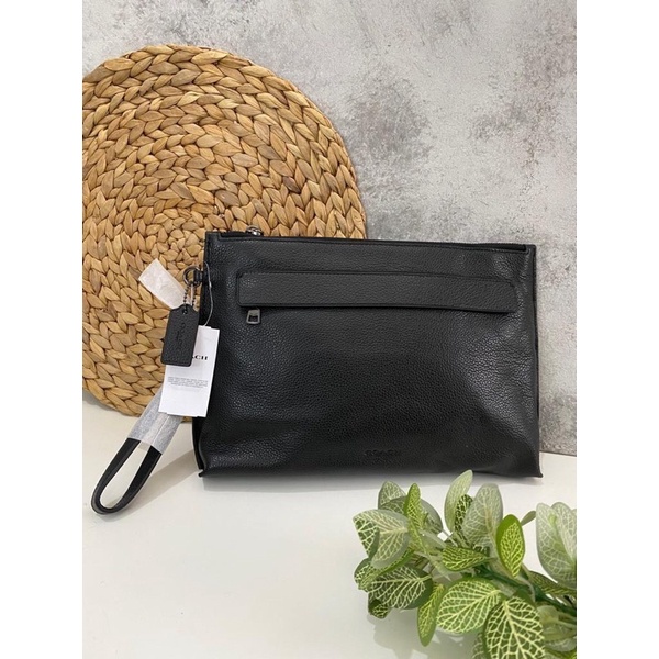 Pouch Coach original - Coach men pouch clutch carryall in black