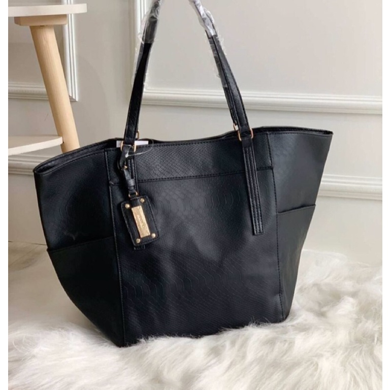 M053 Mango Croc Effect Tote Bag