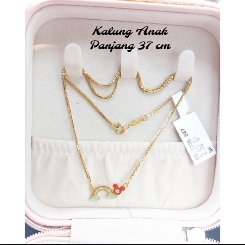 KALUNG ANAK KADAR 420/9K PELANGI DISNEY FASHION