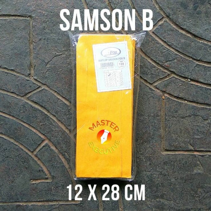 Fox Amplop B Samson Coklat - 12 x 28 cm - Super Kabinet untuk Uang Bon Kwitansi Surat