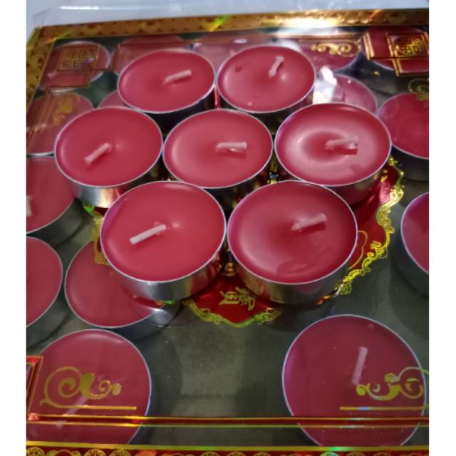 Lilin merah sembahyang 1 pcs