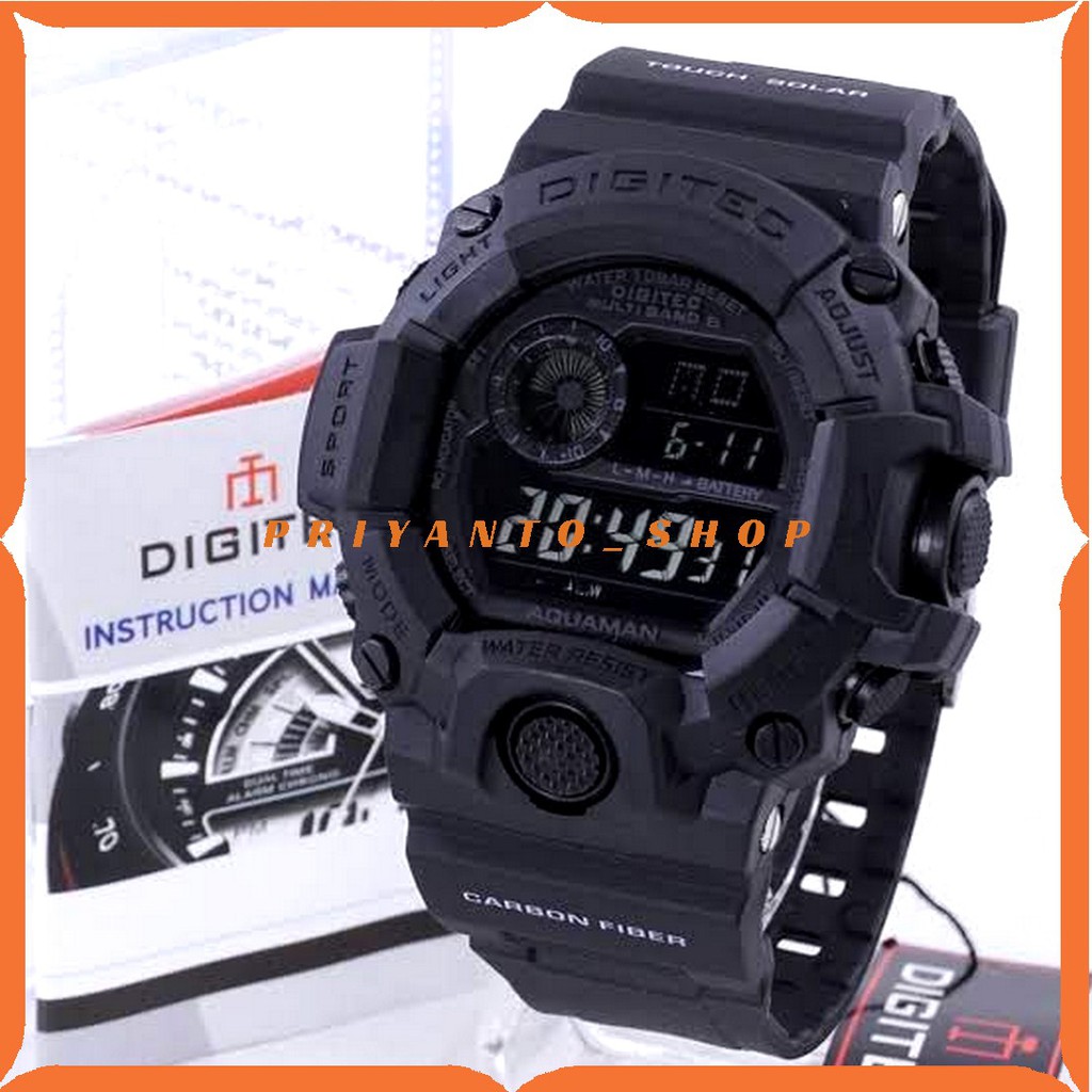 Strap Tali jam Digitec 2064 Digitec DG-2064T Rubber digitec DG-2064