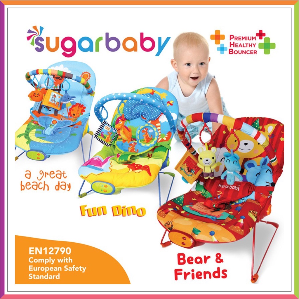 SUGAR BABY PREMIUM BOUNCER 3 RECLINE | SUGARBABY BOUNCER ( FREE BUBBLE WRAP )