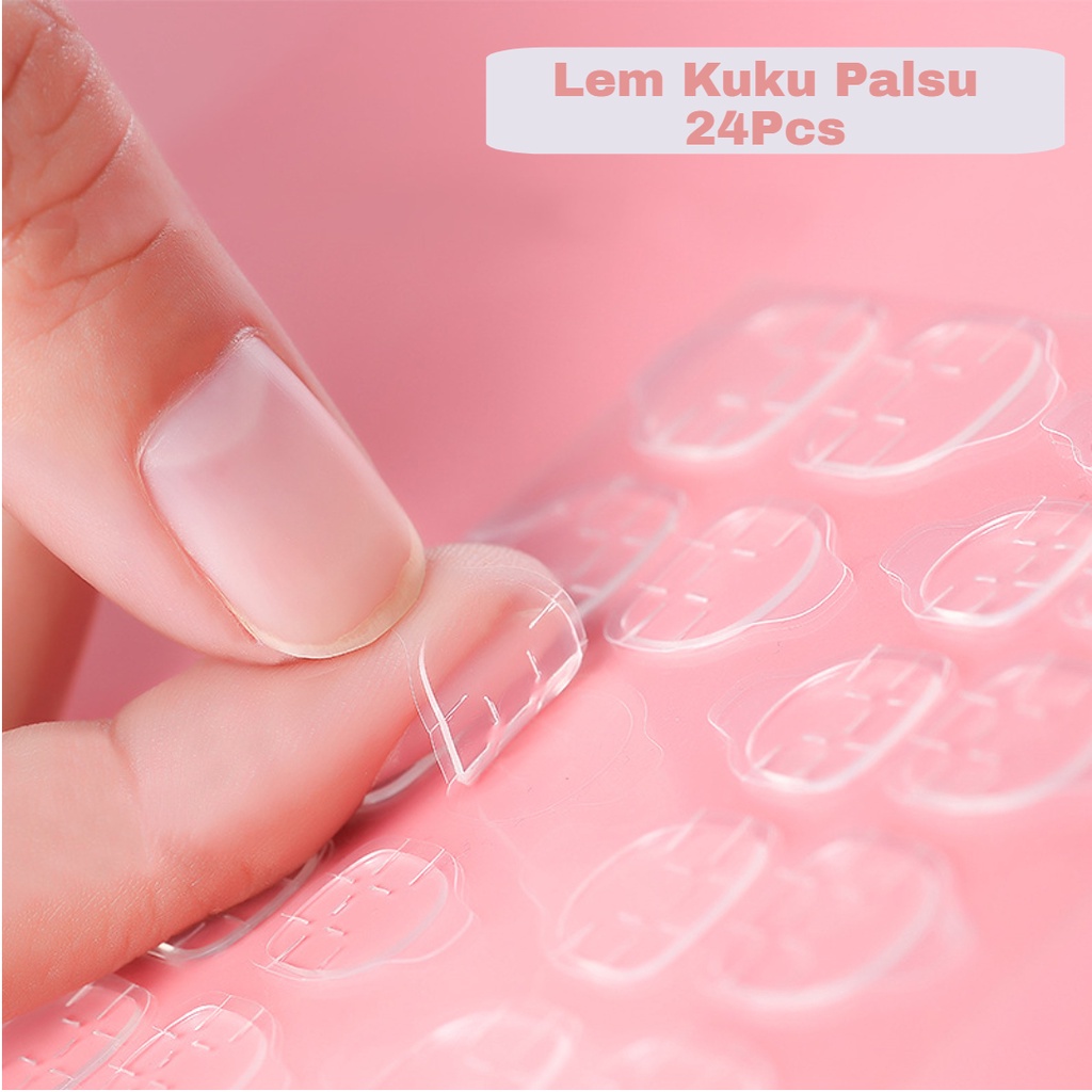 Citadeal - Lem Kuku Palsu Transparant, Stiker Kuku, Lem Kuku Palsu