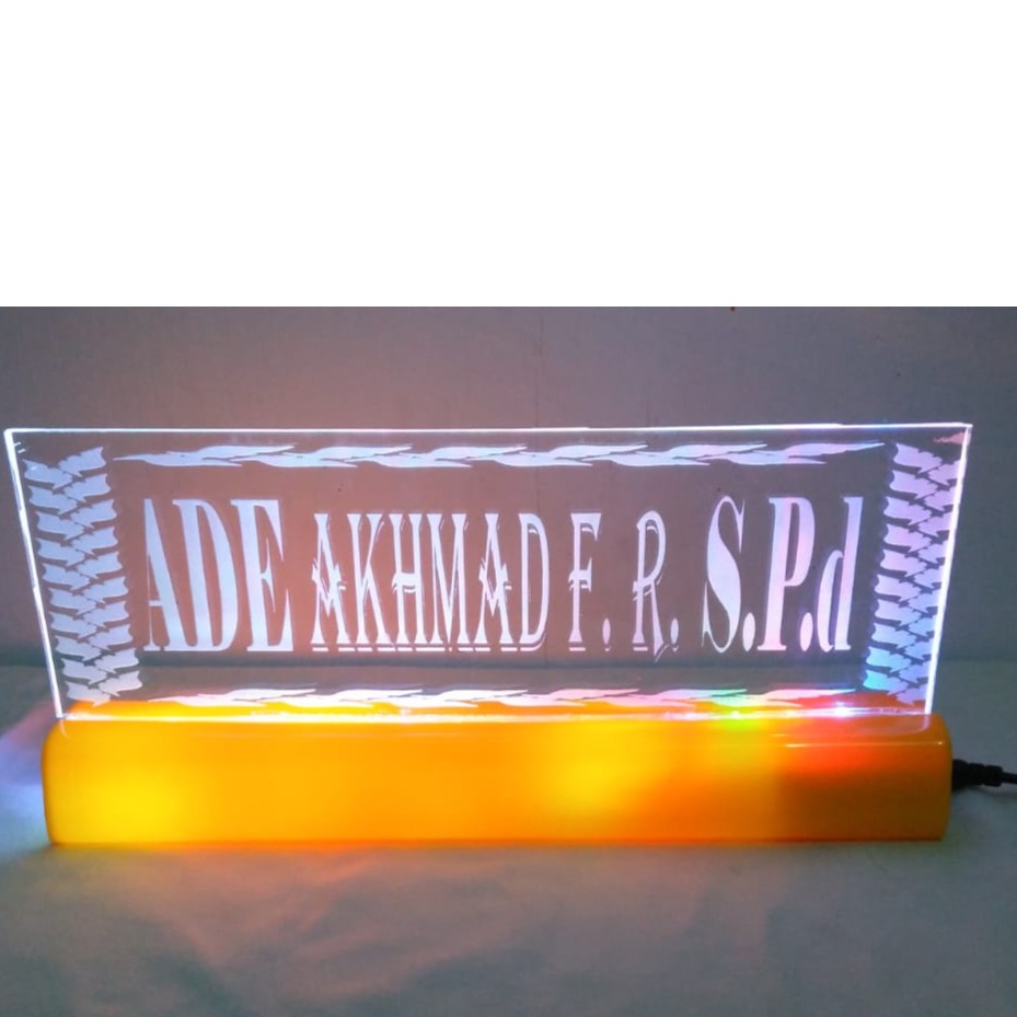 

PAPAN NAMA ACRYLIC UKIR RGB