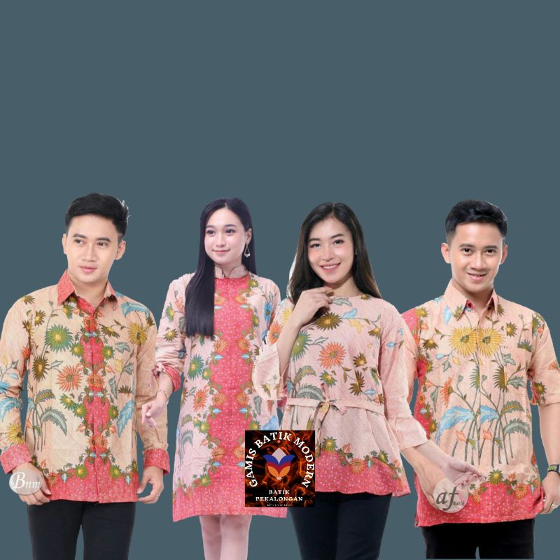 seragam kantor batik atasan pria dan wanita, baju batik pria dan wanita