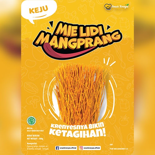 

Mie Lidi Rasa Keju