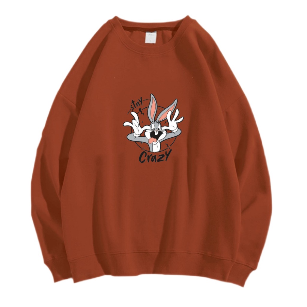 STAY CRAZY SWEATER CREWNECK Size M-XXL ANAIRA