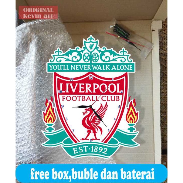 JAM DINDING UNIK MURAH LOGO LIVERPOOL MINIMALIS AESTHETIC KARAKTER ANIMASI KEREN CUSTOM HIASAN DINDING KAMAR TIDUR TEMPEL TEMBOK BESAR UKURAN JUMBO 3d NYALA ARTISTIK MODERN MEWAH KADO HADIAH PERNAK PERNIK HIASAN RUMAH PAJANGAN DINDING KAMAR AKSESORIS