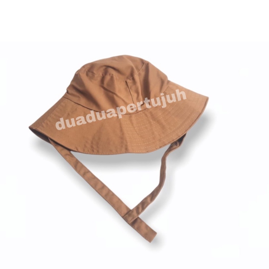 BUCKET HAT LEBAR TALI TOPI PANTAI OUTDOOR TOPI BUCKET TALI BUCKET HAT LEBAR BUCKET HAT KOREA BUCKET SELEBGRAM