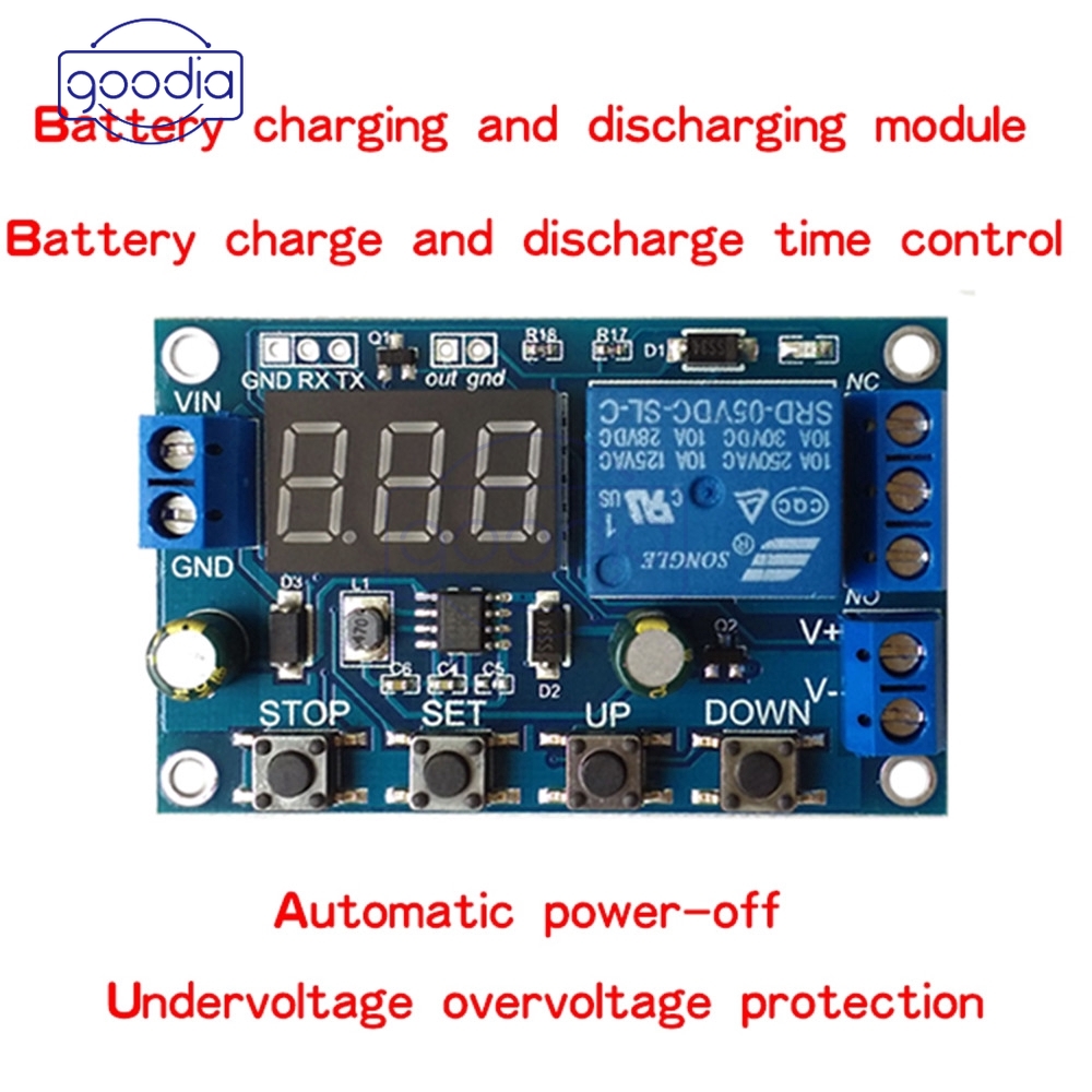 ✈【Fast/COD】✈6V-40V Battery Charger Discharger Board Undervoltage Overvoltage Protection LED Module