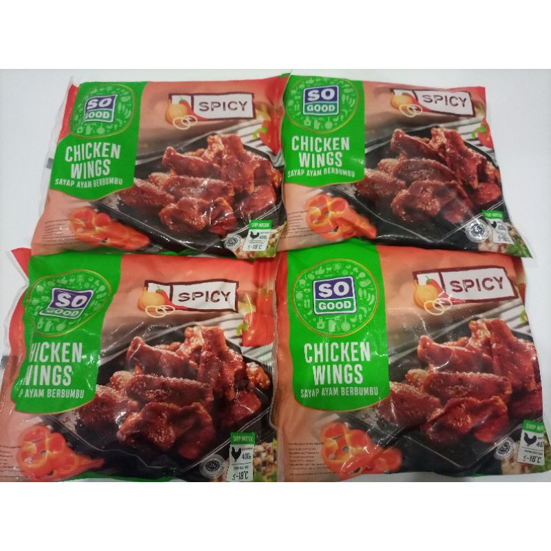 

SO GOOD SPICY CHICKEN WINGS 400 GR