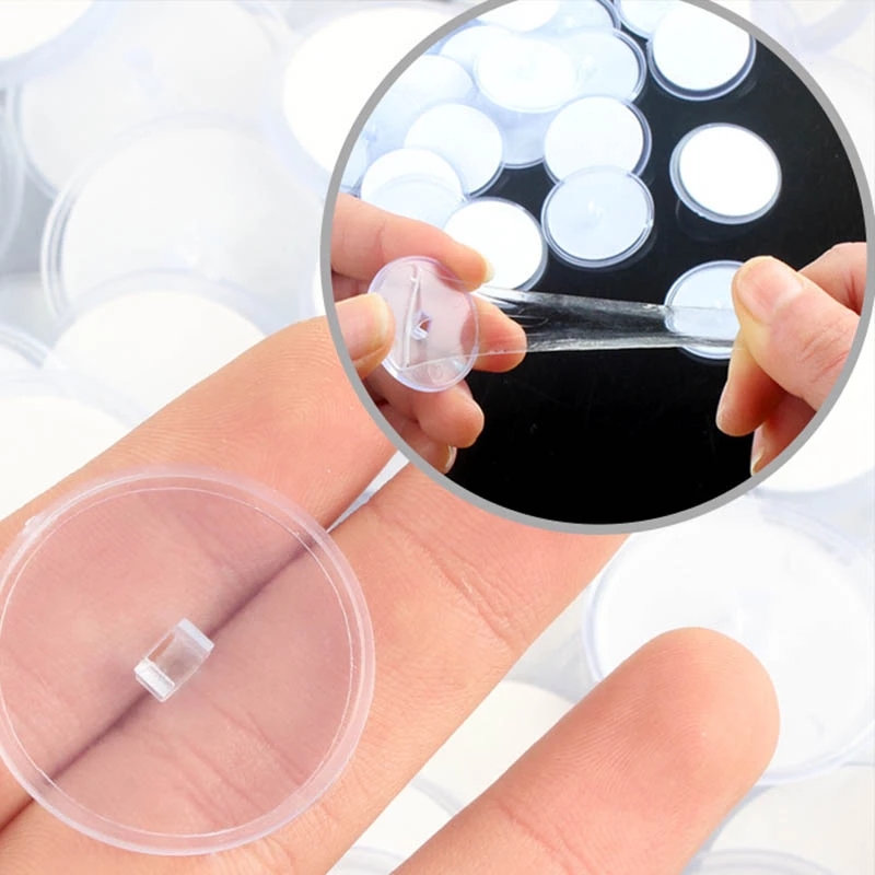 20Pcs 2CM Strong Ceiling No Traces Mini Transparent Disc Hook/Self Adhesive Seamless Hanging Sign Flag Round Storage Hooks