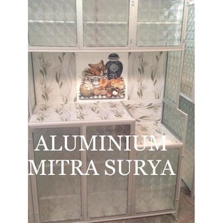 Pintu aluminium  kaca  spandrill double full aluminium  