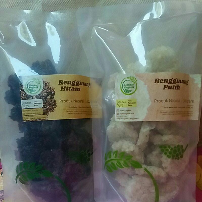 

[TURUN HARGA] Rengginang GLUTEN FREE Hitam/Putih 300g