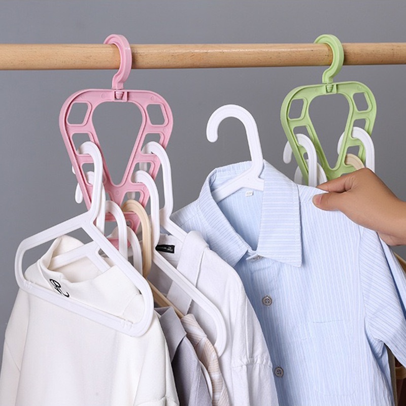 Gantungan Baju 9 IN 1 Stand Hanger gantung 9 lubang cantolan tempat pakaian di lemari jemuran rapi hemat tempat magic hanger