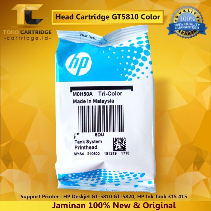 Head printer 115 315 415 GT5810 GT5820 GT 5810 GT 5820 GT52 GT 51 52 Tri-Colour Color Ink M0H50A