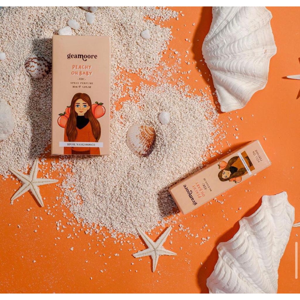 [BPOM] GEAMOORE Roll On Inspired Perfume 6ml / 30ml-GEA Peachy Oh Baby