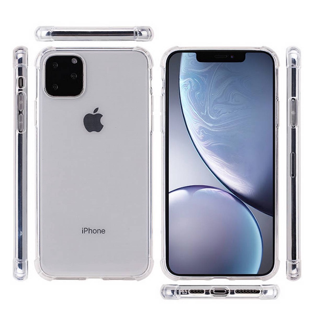 Soft Case Anti Crack Transparant iPhone Xs 11 12 13 Pro Max Silicone Case King Kong Armor Protection