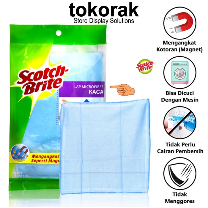 3M SCOTCH BRITE KAIN LAP MICROFIBER ID-81 - KAIN LAP KACA