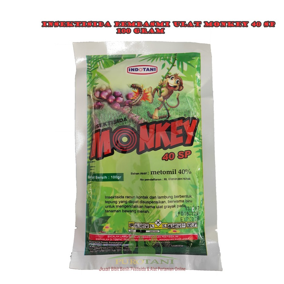 Insektisida Monkey 40 SP Metomil 40% MONKEY 40SP 100GR