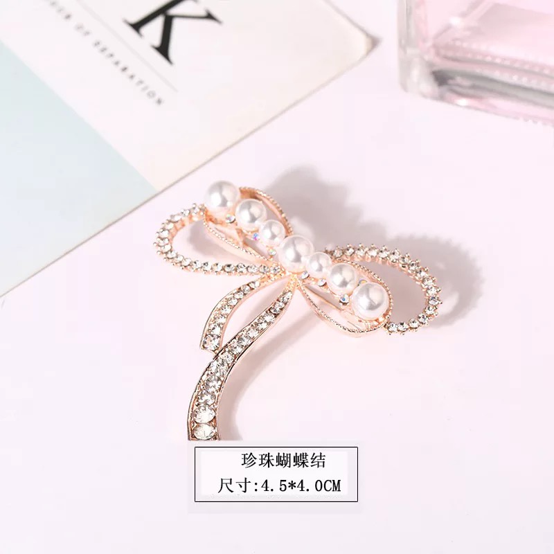 Ins Kepribadian Shiny Bros Berlian Imitasi Rusa Merak Bros Mutiara Unisex Bros Aksesoris indah-43#