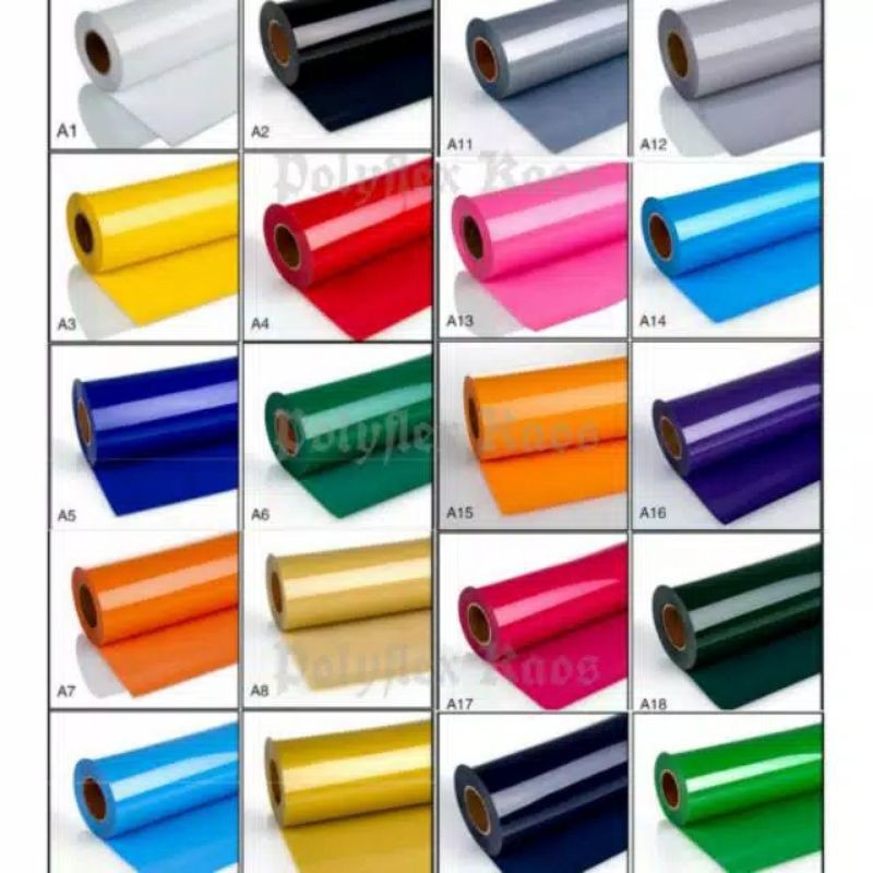 

(Khusus Rollan 25m) POLYFLEX PVC GRADE A MASKING ADA LEM / POLYFLEX PVC LEBAR 60CM