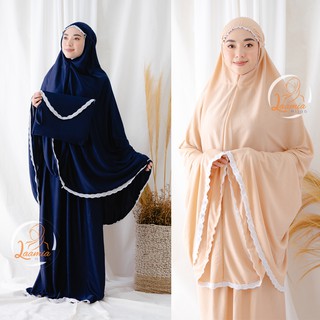 laamia mukena jumbo amplop traveling bahan hyget mukena polos jumbo hyget by laamia