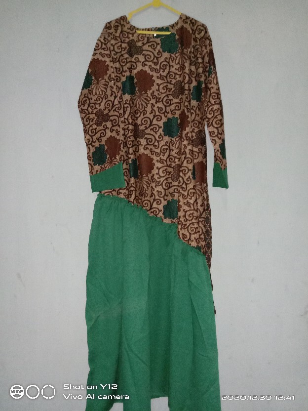 Gamis Batik Meisya Style Rampel Miring