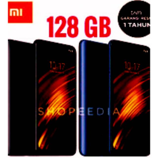 Xiaomi Pocophone F1 New 128gb Resmi Poco Phone Blue Biru Black Hitam Xiomi Siomi 128 Gb