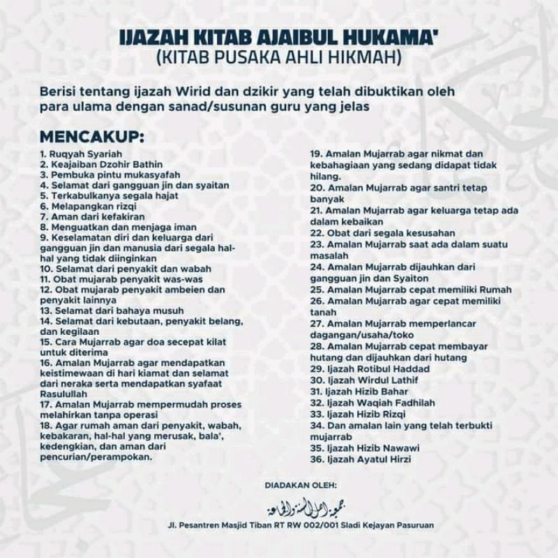 kitab ajaibul hukamah