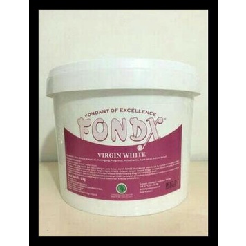 

TERBARUU!! Fondx virgin white, fondant 5kg (KHUSUS GOJEK, JNE JANGAN ATC) TERBARU