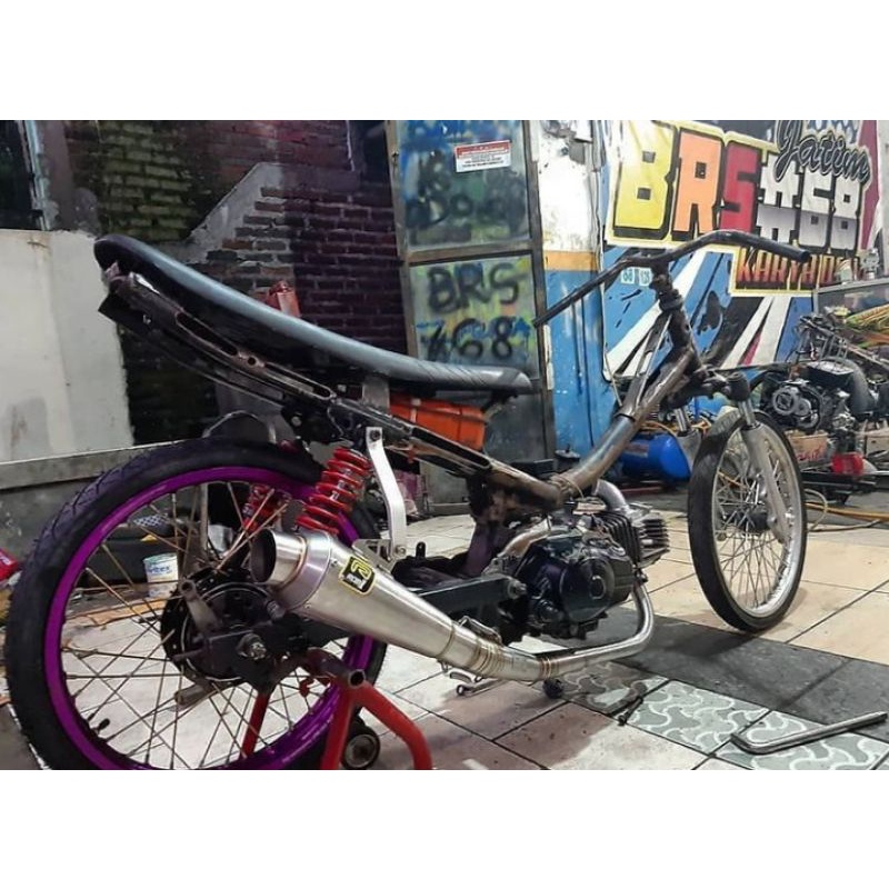 KNALPOT RACING RCB 150cc-200cc SPEK BANTER ALL BEBEK JUPITER VEGA SMASH SHOGUN ASTREA DLL