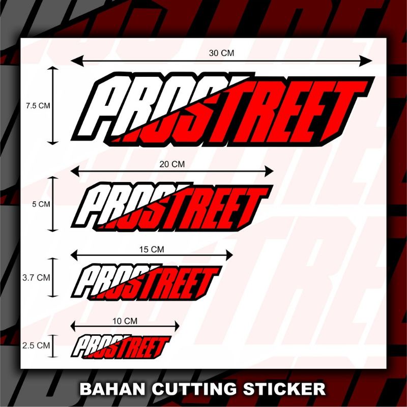 STICKER CUTTING PROSTREET