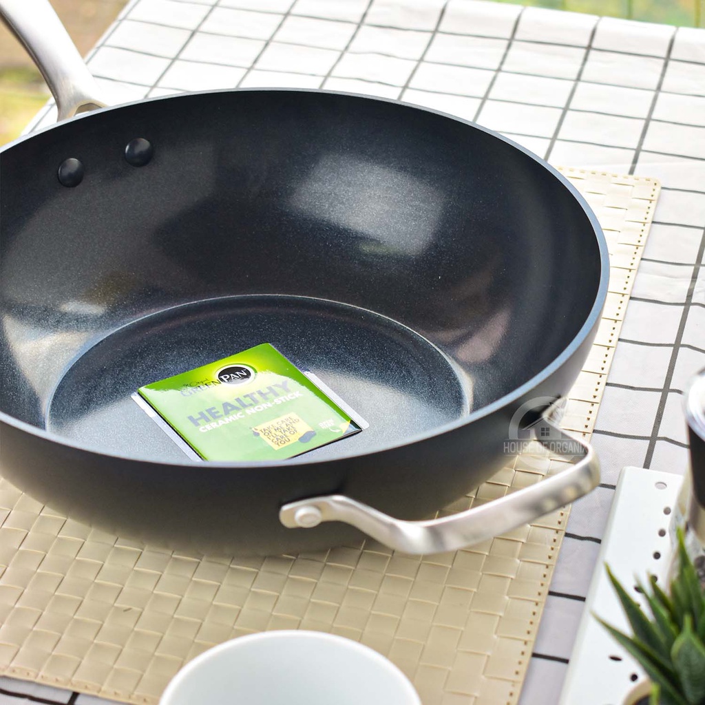 GreenPan Copenhagen Black Open Wok 30 Cm x 83 Mm