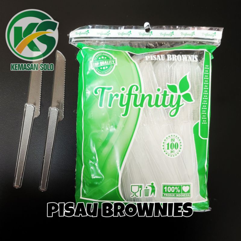 Pisau plastik pisau makan Pisau brownies