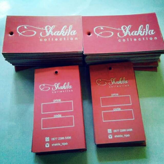 

Hangtag 3x6 cm Free Desain Untuk Label baju
