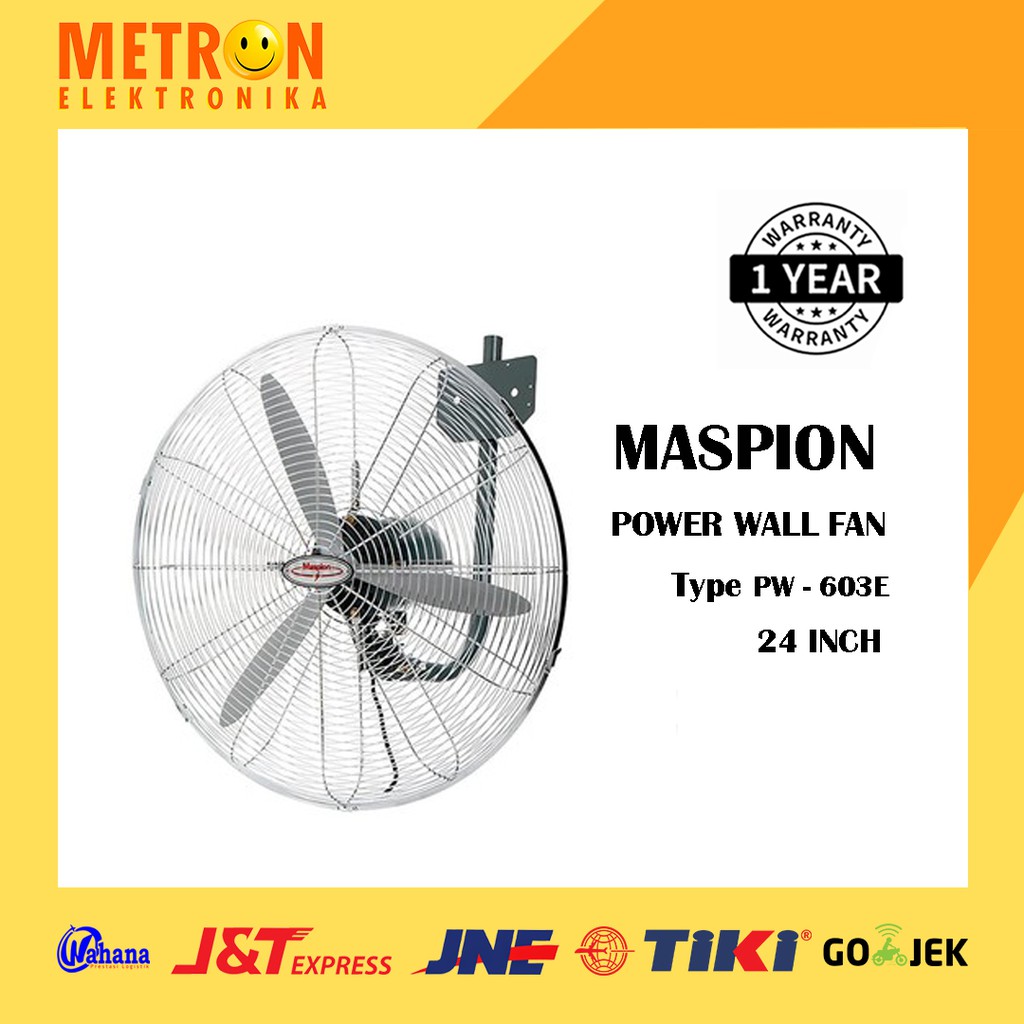 MASPION PW 603 W POWER WALL FAN 24 INCH / PW603W