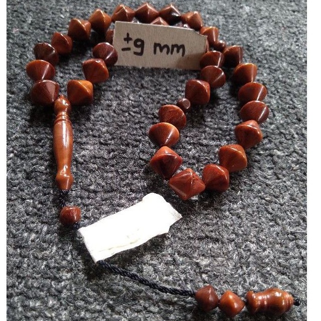 tasbih kokka wajik ± 9 mm ( 9mm )  33 butir